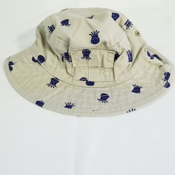 3/$25 NEW Baby Boy's Octopus Print Bucket Hat Size 3-6 Months Nwot - Picture 1 of 11